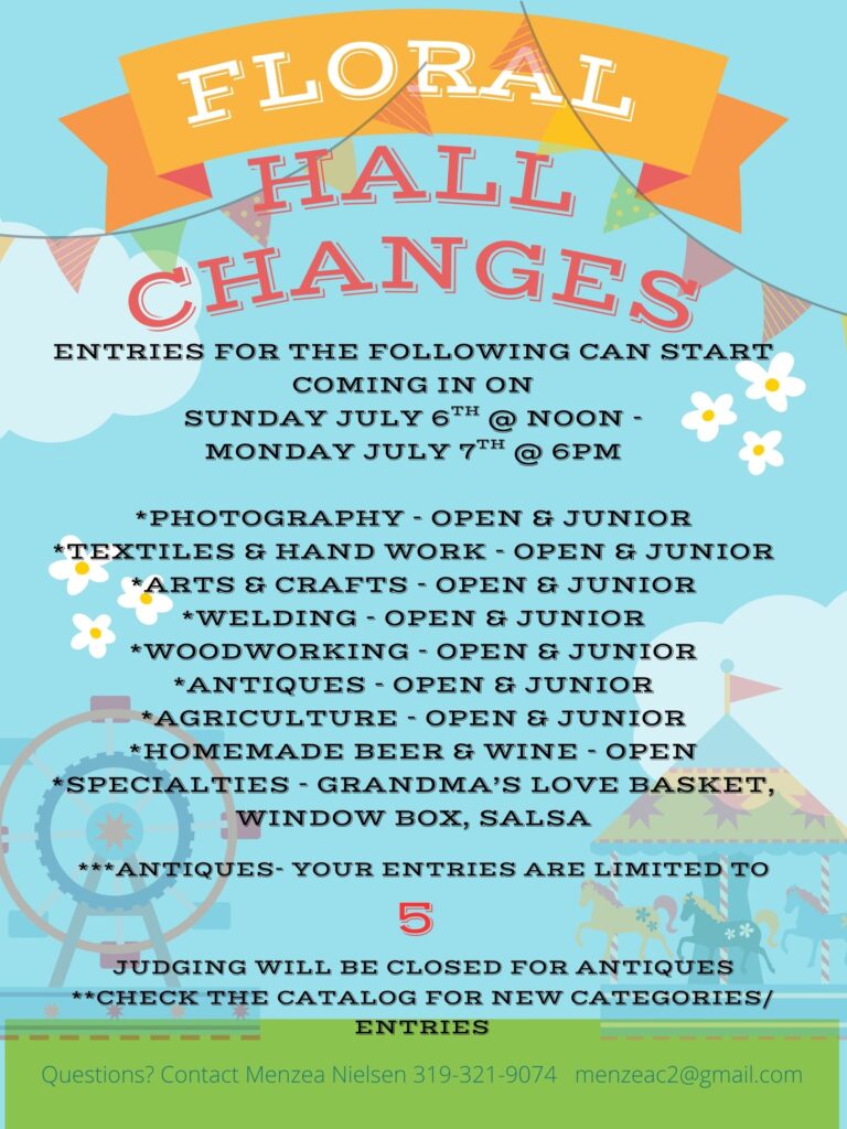 Floral Hall Changes